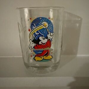 Walt Disney World Mickey Mouse Epcot Wizard Beverage Glass McDonalds 2000